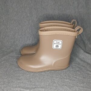 Kids Tan Tree Grandpa Rain Boots 7t